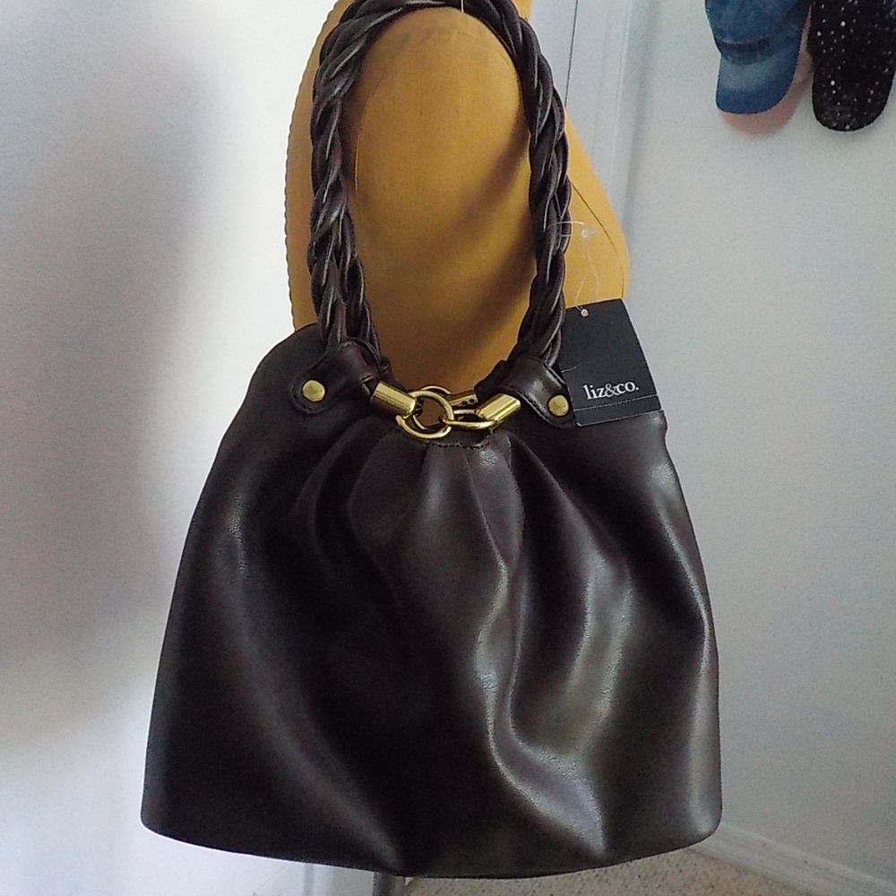 Relic Dark Brown/Gold-Tone Shoulder Bag